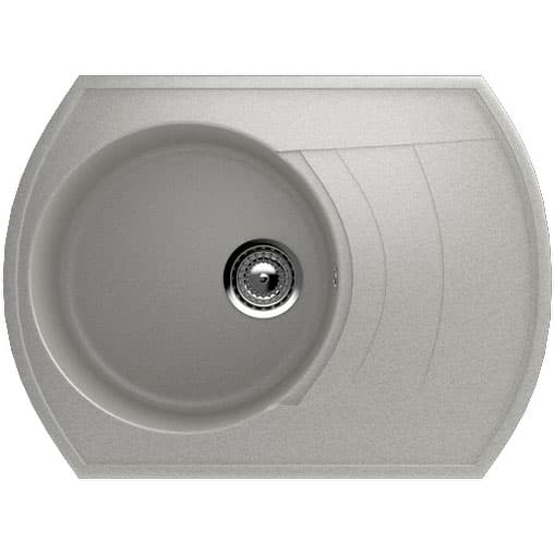 Granitna sudopera sa sifonom Ulgran U206-310 ovalna siva