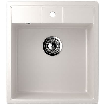 Granitna sudopera sa sifonom Ulgran U406-331 četvrtasta bela