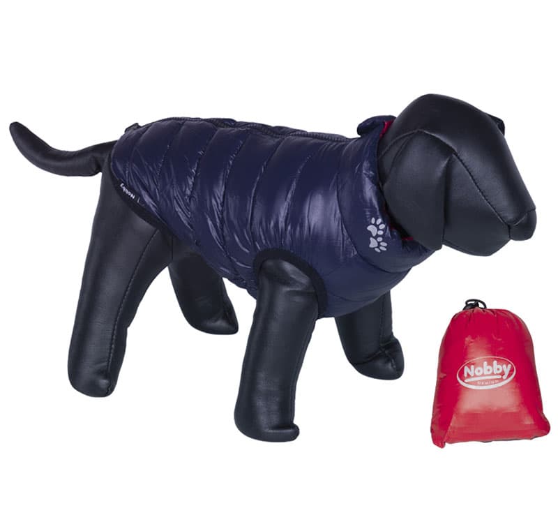 Nobby Jakna za pse Light sa dva lica teget-crvena 37cm 66593