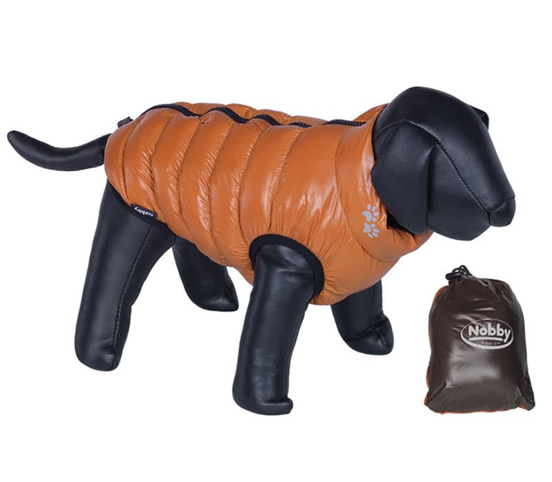 Nobby Jakna za pse Light sa dva lica oranž-braon 37cm 66618