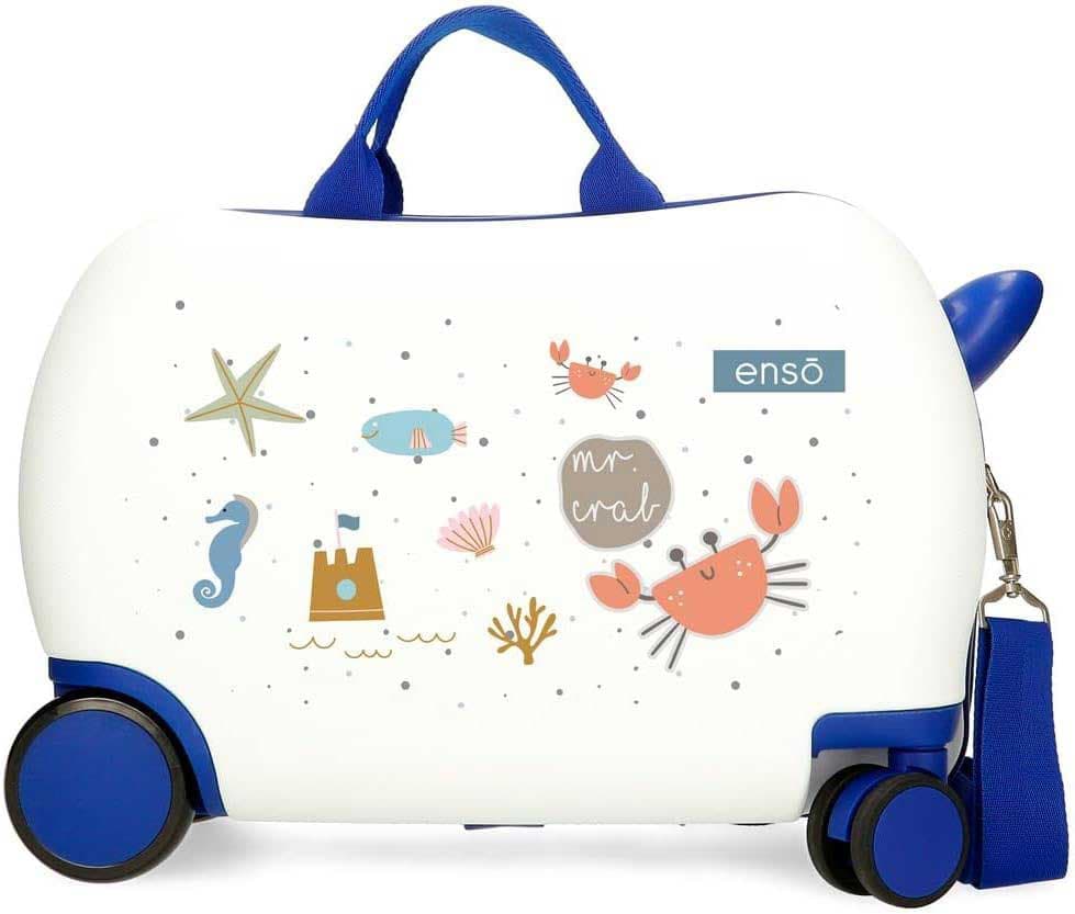 Dečji kofer za vožnju Enso Mr Crab white 97510