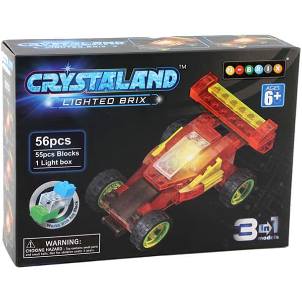 Crystaland prozirne kocke sa svetlom 3u1 formula 56 kocaka