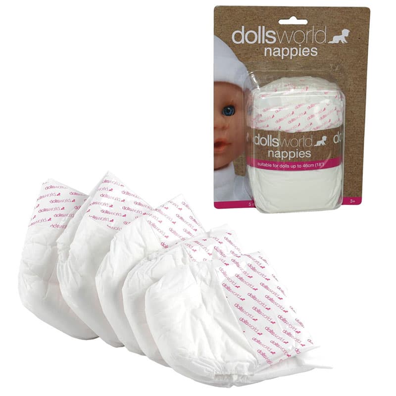 Dolls World pelene za lutke visine do 46 cm