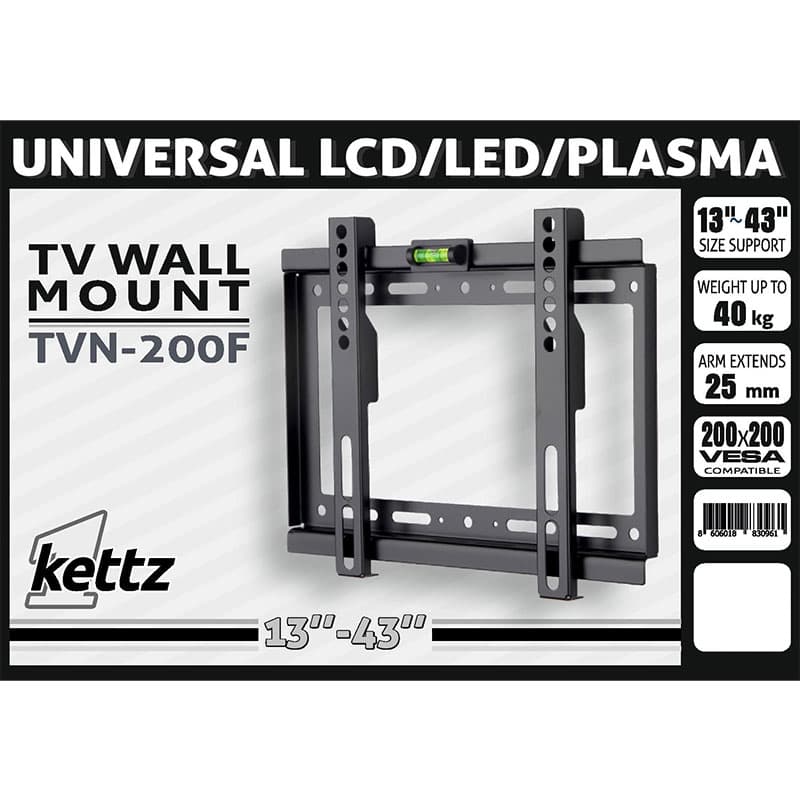 Fiksni nosač televizora 13-43 inča Kettz TVN-200F