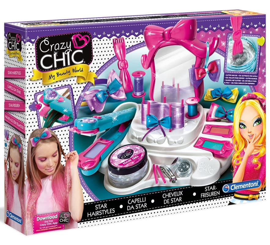 CLEMENTONI Crazy Chic Frizerski set STAR Frizer Ulepšavanje CL15241