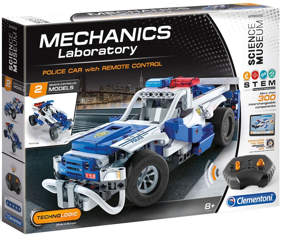CLEMENTONI Science Museum MECHANICS Mehanika Policijski auto POLICIJA sa daljinskim upravljanjem CL61874