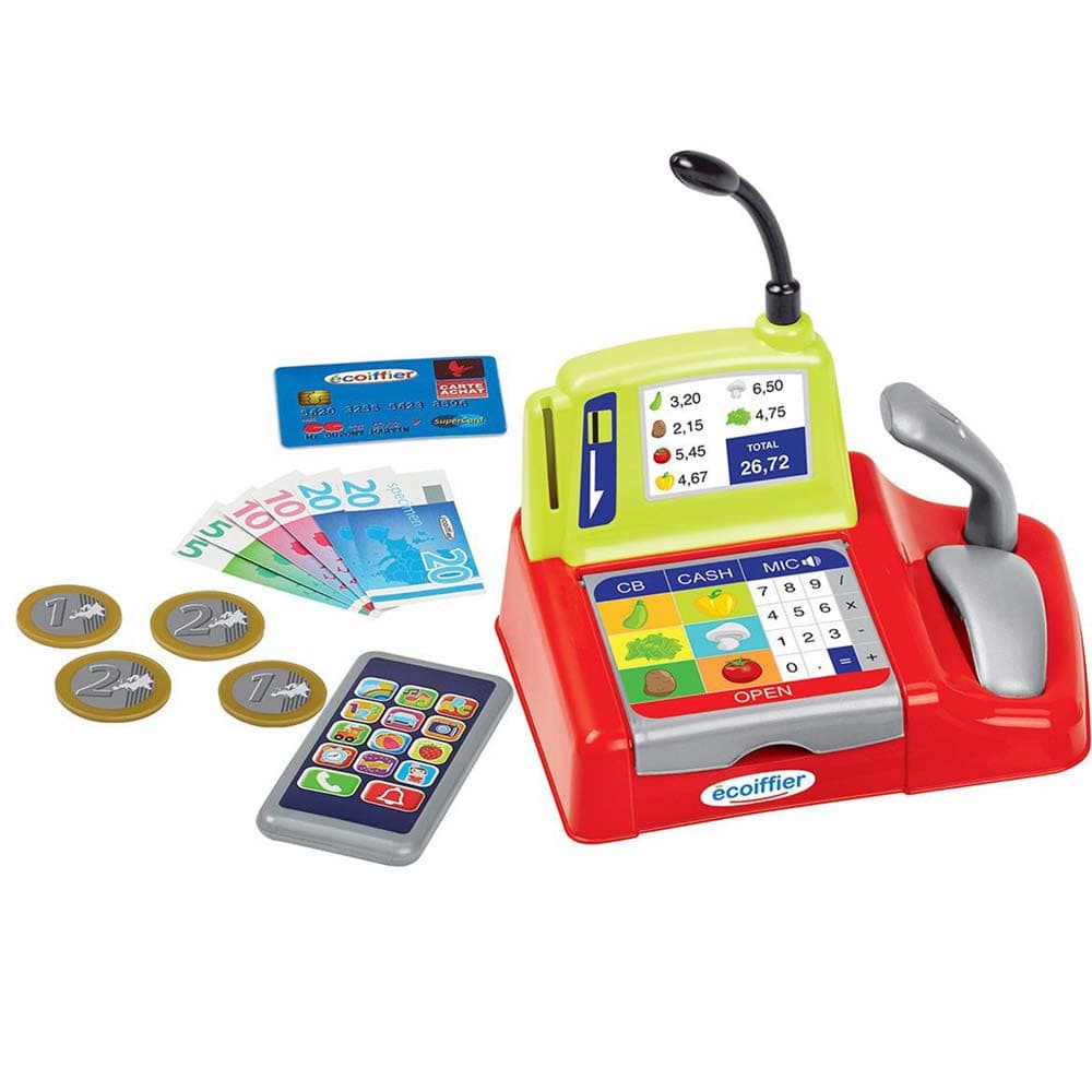 ECOIFFIER Chef - Prodavnica KASA Market Prodavačica Kasirka  Prodavac 15 delova Role-Play SM002594