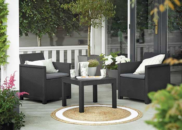 Baštenska garnitura Emma Graphite 246123