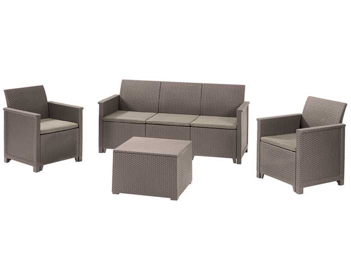 Baštenska garnitura Emma 3 seater Cappuccino 246144