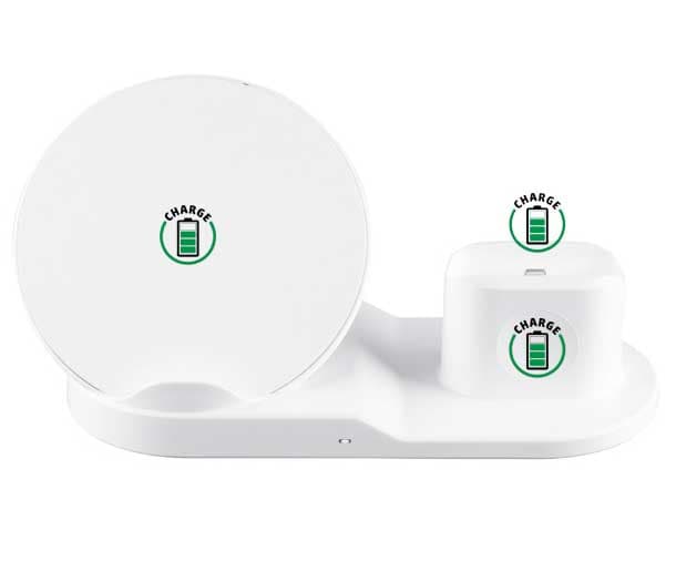 Bežični punjač 3u1 za telefon sat i slušalice SA2000Qi