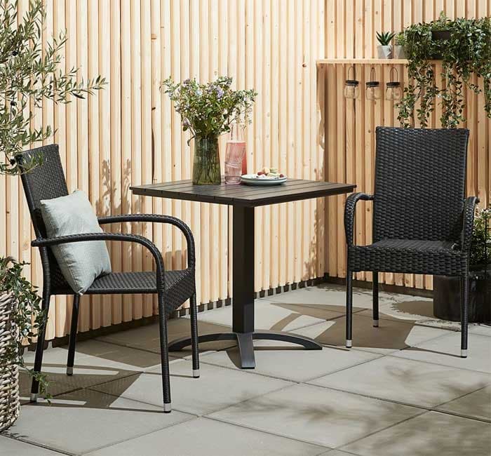 Baštenska garnitura Hogem Black