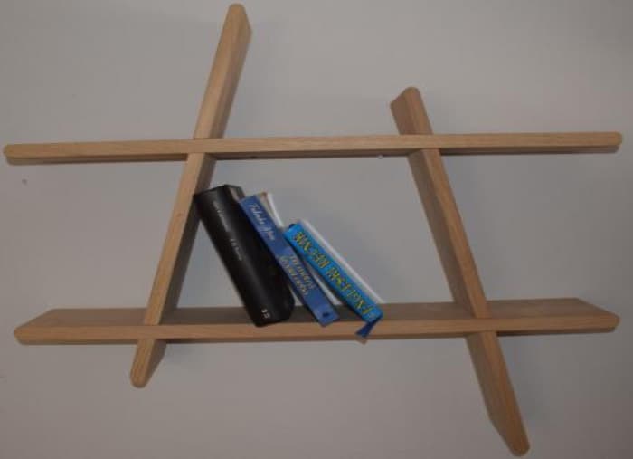 Zidna polica 481 Hrast 78x57x12cm