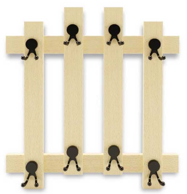 Drveni zidni čiviluk bienWood BIE7012