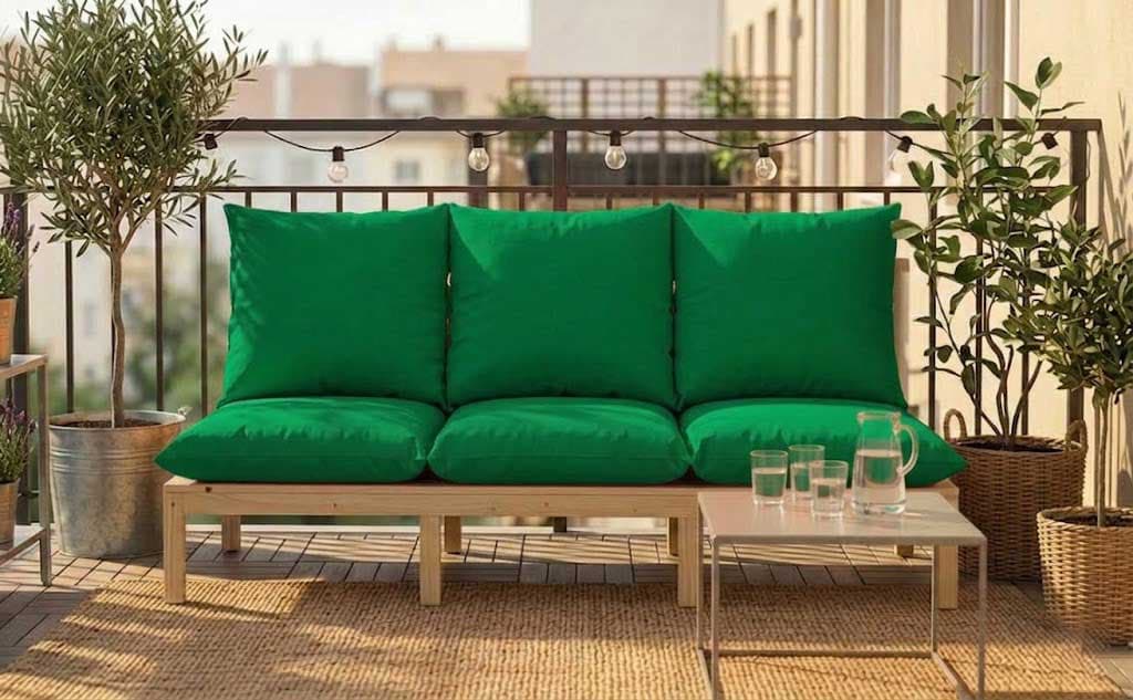 Jastuk Za BaštenskI Dvosed 120 x 50 x 50 cm GREEN