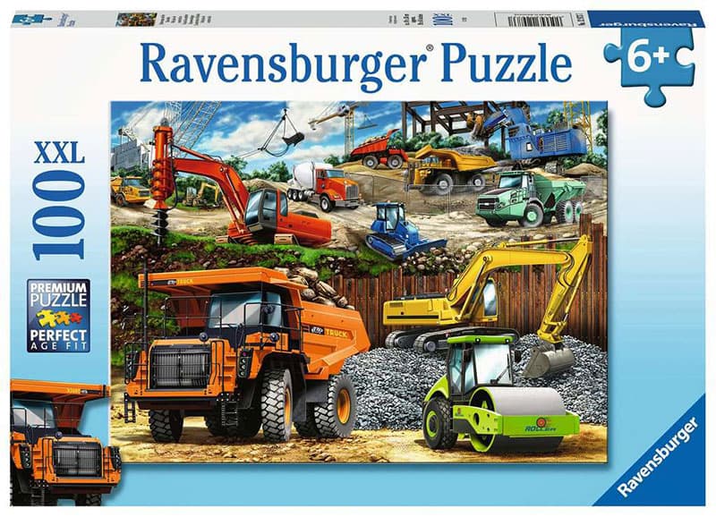 Ravensburger Slagalica 100 delova Građevinska vozila 12973