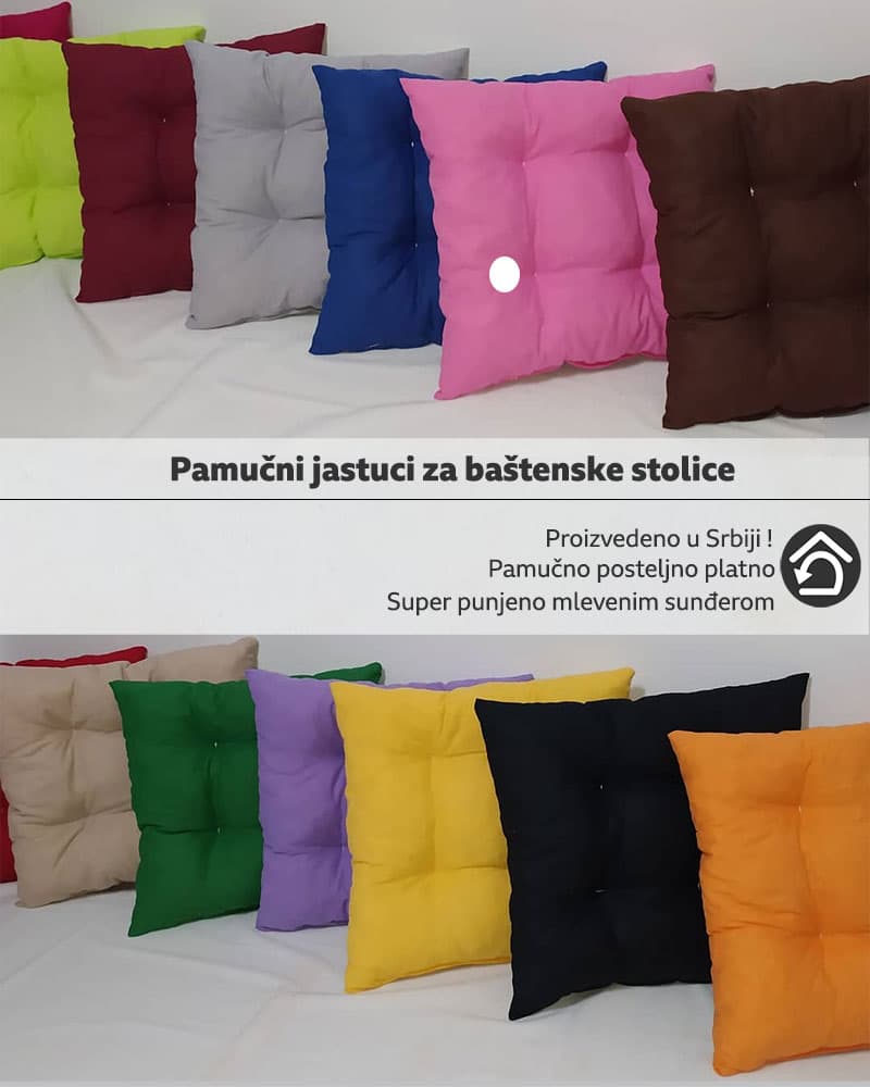 Pamučni Podmetač Za Stolicu 50 x 50 cm Pink