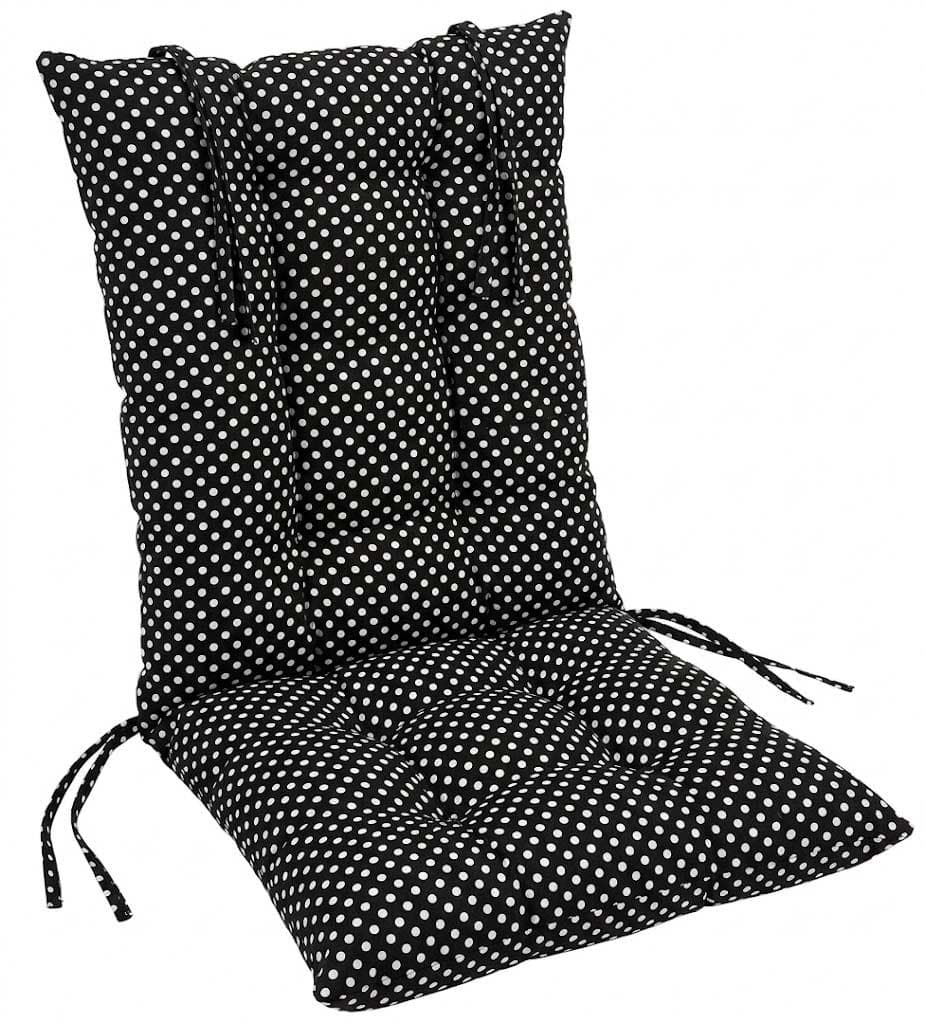 Pamučni Jastuk sa Naslonom Za Stolicu 50 x 100 cm BW Dots