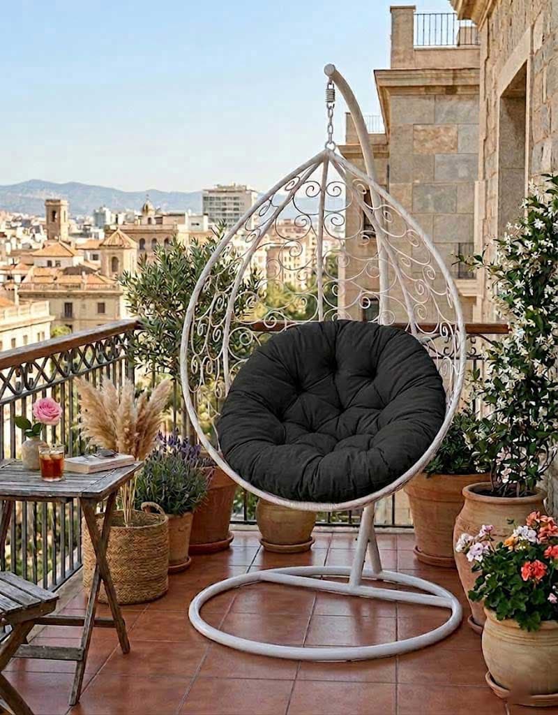 Jastuk Za Jaje Baštensku Ljuljašku - 140 cm - Black