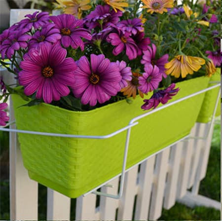 10 žardinjera sa 10 žica - zelena boja