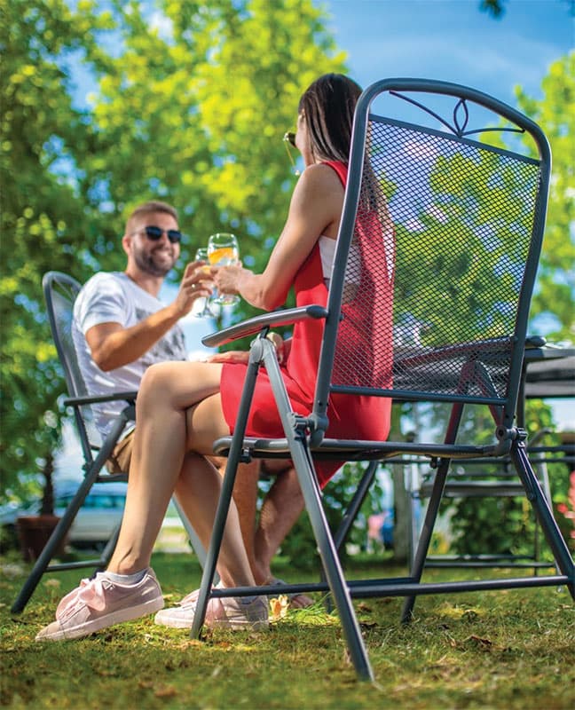 Podesiva Metalna Baštenska Stolica - 5 Položaja