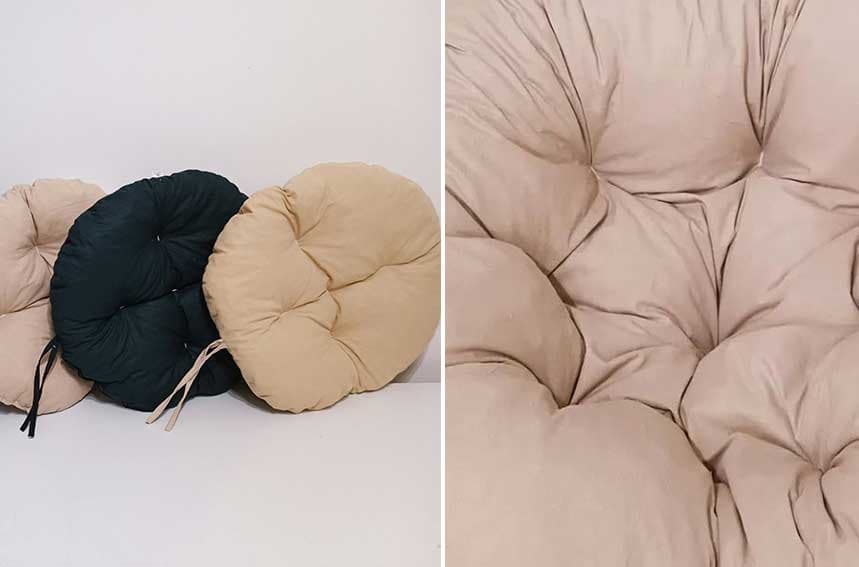 Okrugli jastuk sedalica za stolice 50 cm - Cafe Latte