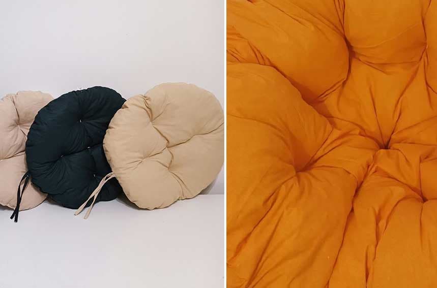 Okrugli jastuk sedalica za stolice 50 cm - Orange