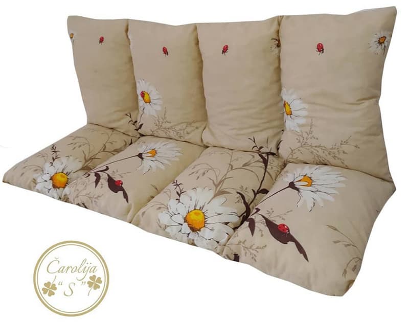 Jastuk Za Baštensku Ljuljašku 150 x 50 x 50 cm BELE RADE