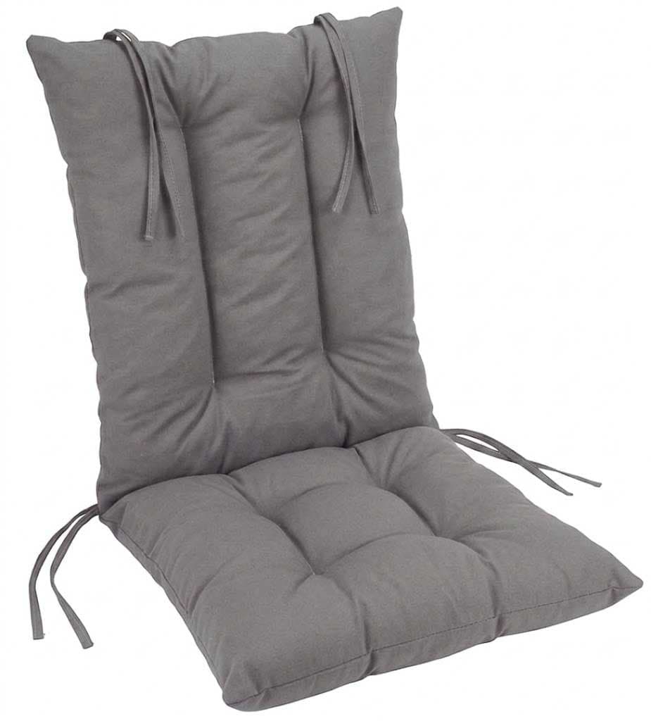 Jastuk Za Stolicu Sa Naslonom 1 kom. 45 x 90 cm GREY