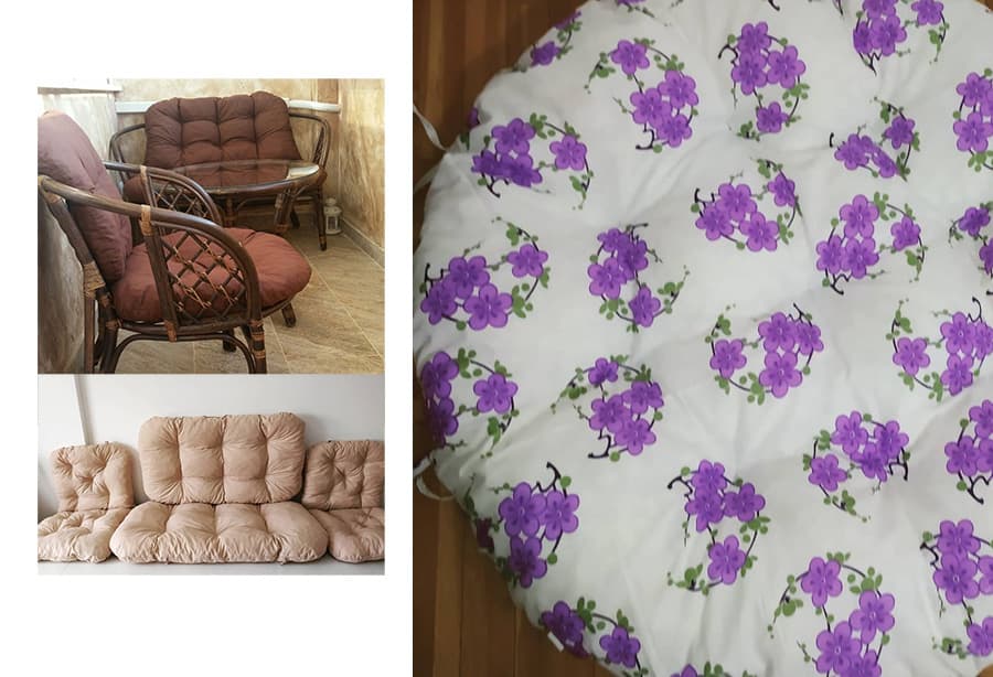 Jastuci za bambus ratan garnituru Bahama FLOURISH Lila