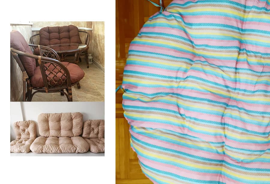 Jastuci za bambus ratan garnituru Bahama STRIPES