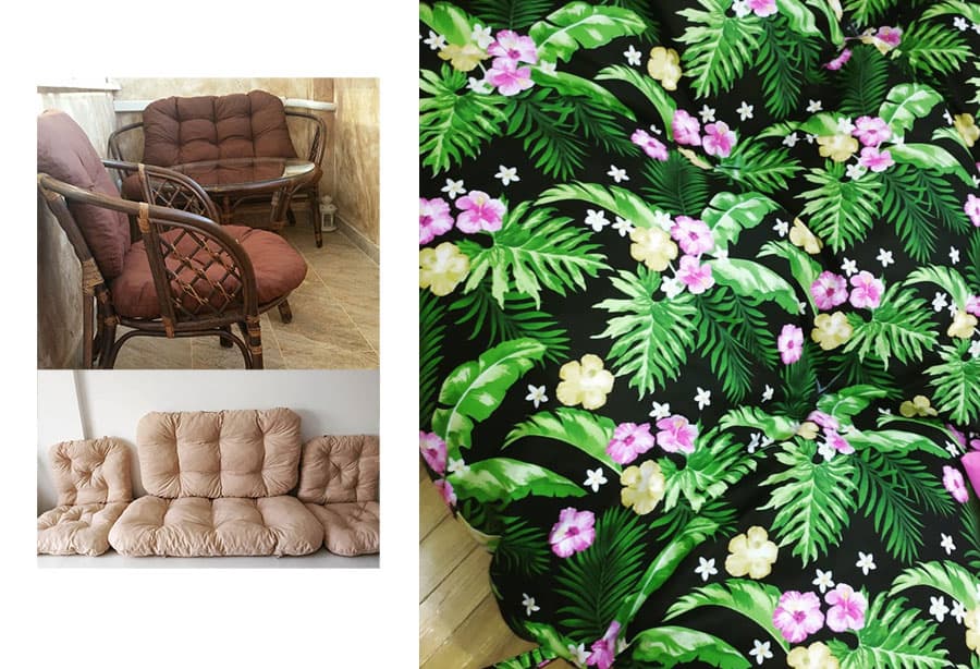 Jastuci za bambus ratan garnituru Bahama Green FLO