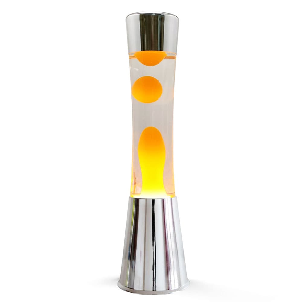 Dekorativna stona Lava Lampa Chrome Yellow