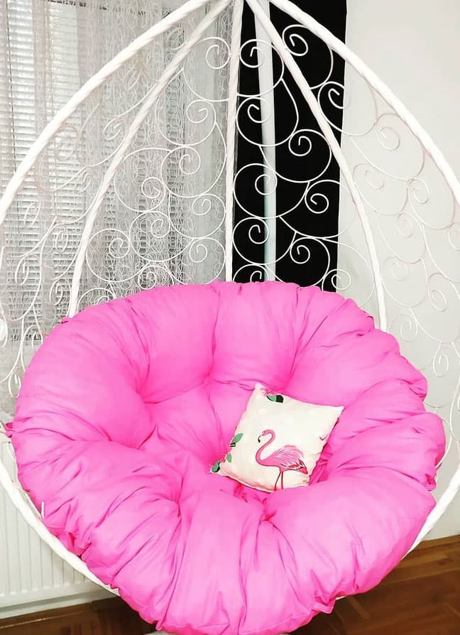 Jastuk Za Jaje Baštensku Ljuljašku - 120 cm - Pink