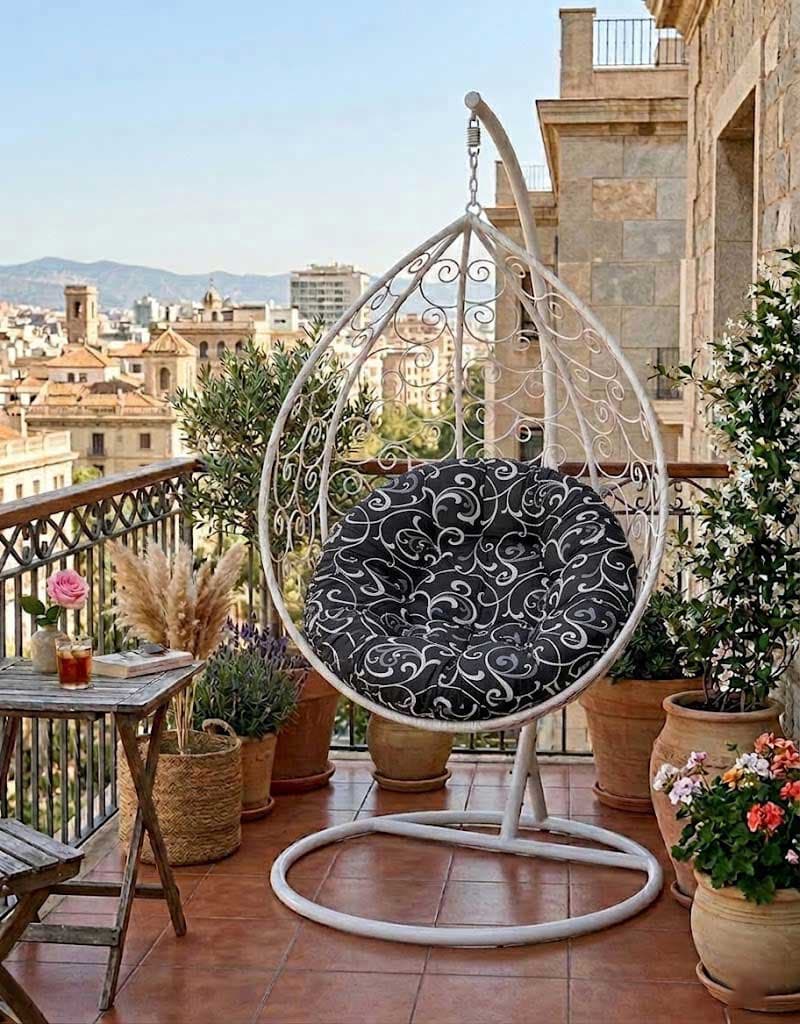 Jastuk Za Jaje Baštensku Ljuljašku - 100 cm - Black Ornament