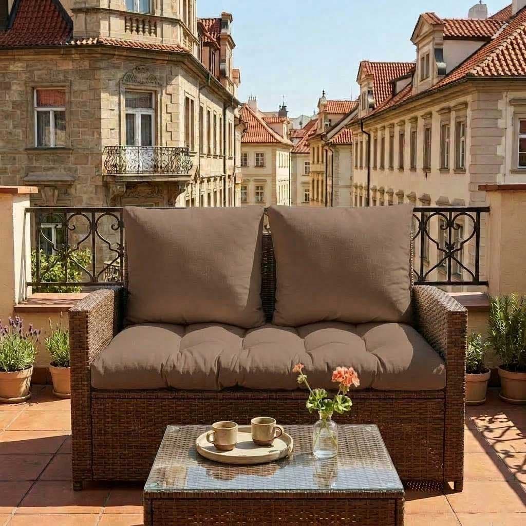 Jastuci za dvosed - 100 x 50 x 50 cm - Brown