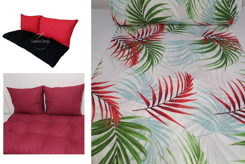 Jastuci za garniture od paleta - 130 x 50 x 50 cm - Flora