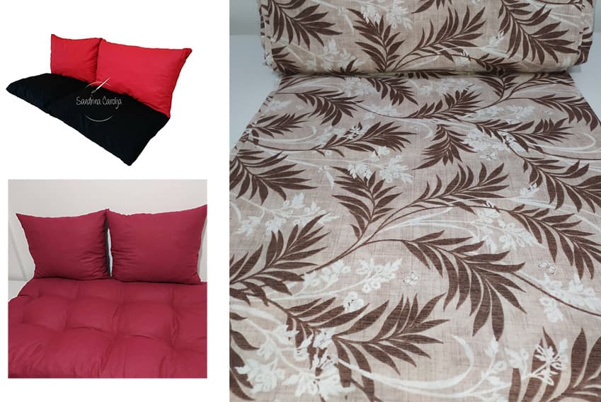 Jastuci za garniture od paleta - 130 x 50 x 50 cm - Flora Brown