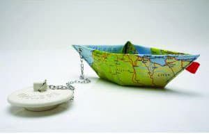 MonkeyBusiness Zapušač za kadu Brodić - mapa sveta FP545