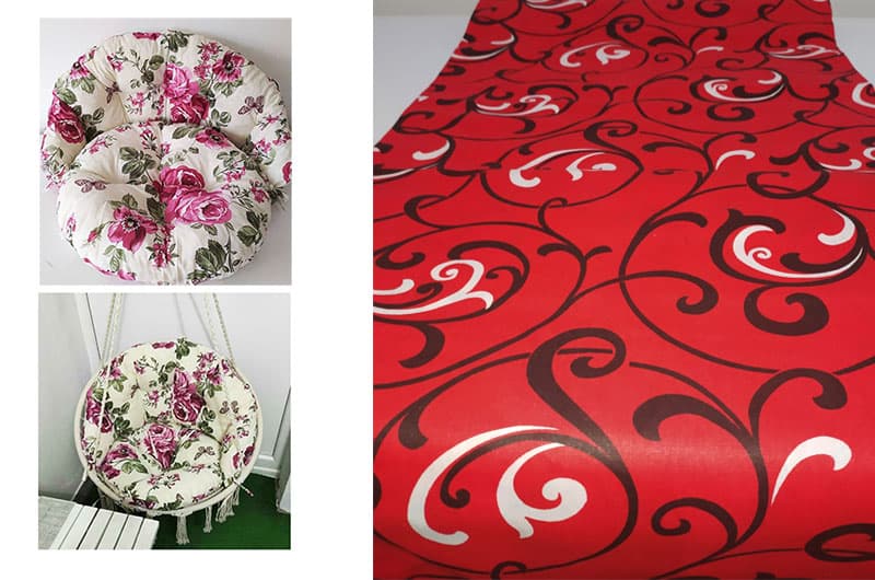 Jastuci za Makrame ljuljašku Nitt - Red Ornament