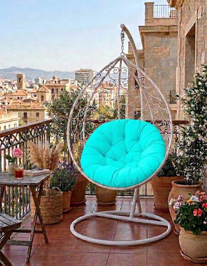 Jastuk Za Gnezdo Baštensku Ljuljašku 120 cm Turquoise