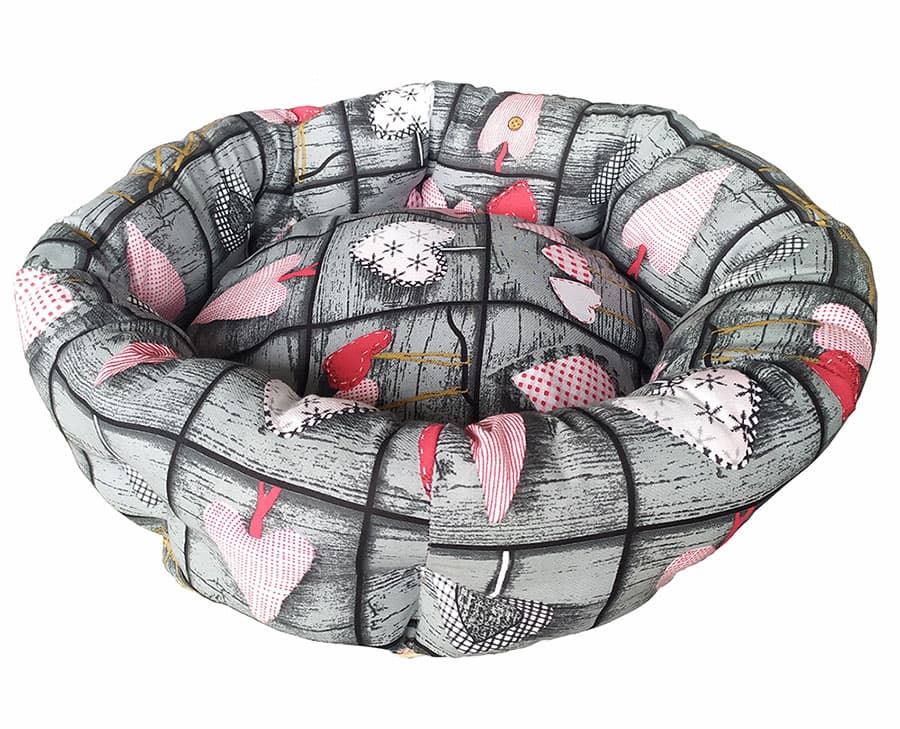 Pet Line Krevet za pse Kružni 45cm Srca P804XS-91
