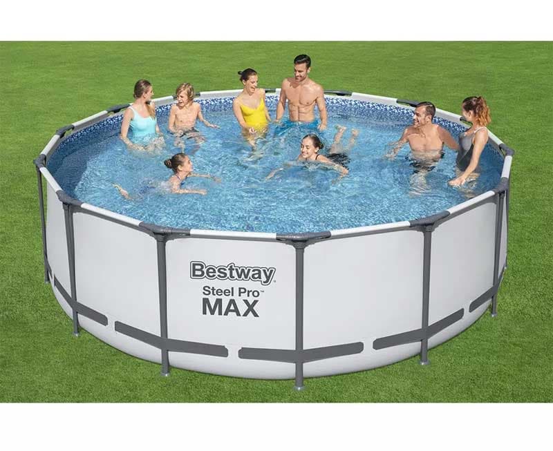 Bestway Bazen sa čeličnim ramom merdevinama i filterskom pumpom 427x122