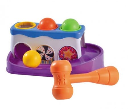 INFUNBEBE igračka za bebe čekic i loptice sa zvukom 12m+ 