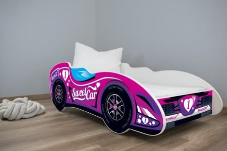 Dečiji krevet sa dušekom i letvicama 160x80 Formula1 Sweet car