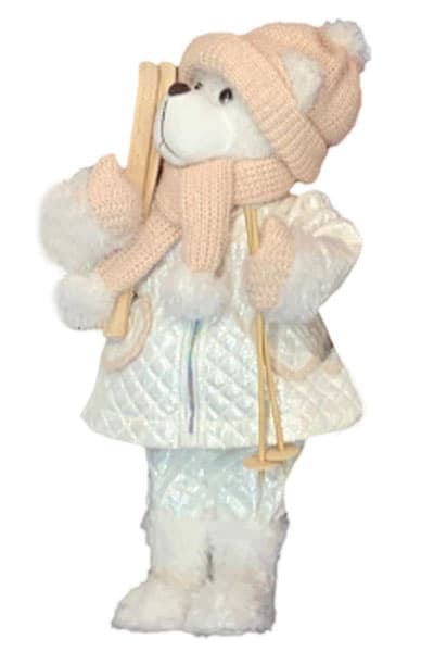 Novogodišnja dekoracija Bun Bun meda 55 cm