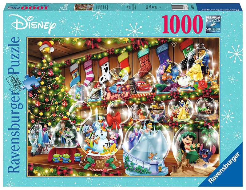 Ravensburger Puzzle slagalica 1000 delova Disney Snežne kugle