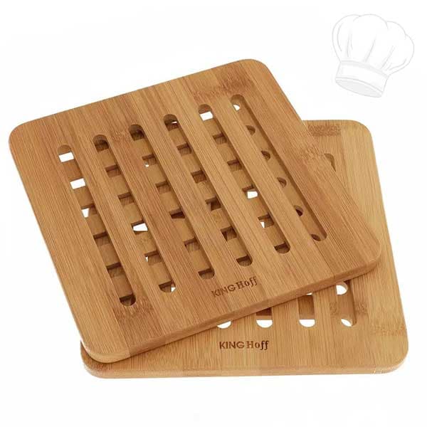 Drveni Podmetači za Vrelo Posuđe - Set od 2 Komada