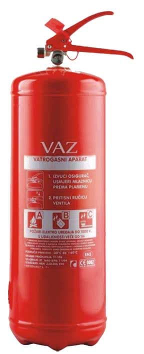Protivpožarni aparat sa prahom S-3 A VAZ