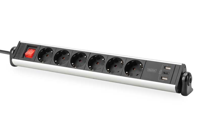 Produžni kabl sa 6 utičnica +3 USB Digitus DA-70624