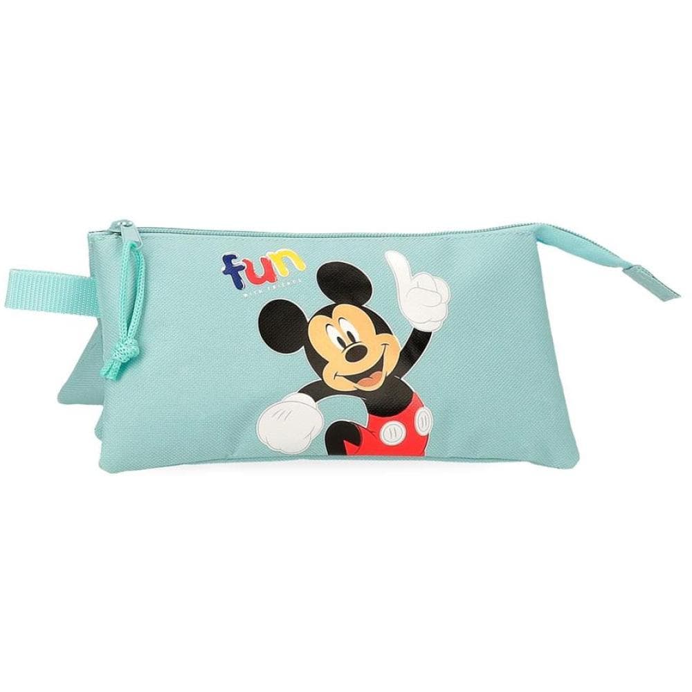 Pernica sa 3 pregrade Disney Mickey All smile turquoise 43243